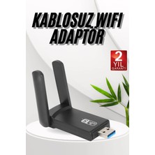 Derin Stok Wifi Adaptörü Bt5.0 Wifi 2'si Bir Arada Çift Bantlı Çift Anten