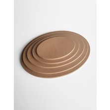 Yegane Concept Ham Mdf, Boyanabilir, 5 Boy, 10 mm Kalınlık, Düz Oval Pano