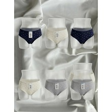 Berrak 11786 Pamuklu Yüksek Bel Bato Battal Beden Kadın Külot 6'lı Paket