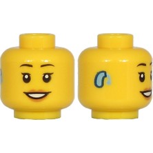 LEGO Minifigür Parçaları: Kafa: 3626PB2696