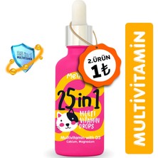 Metapet Kediler için Premium Multi Vitamin Damla, Doğal ve Organik Içerikli Kedi vitamini, 50 ML