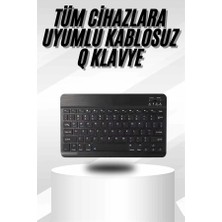 Derin Stok Kablosuz Bluetooth Bağlantılı Taşınabilir Q Klavye Tüm Cihazlara Uyumlu