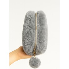 Pensan Peluş Kalemlik Makyaj Çantası 10X20 cm Yerli Üretim Tek Bölme Geniş Hacimli