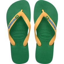 Havaianas Brasil Logo Green Unisex Terlik 45-46