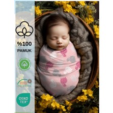 Özgürce Renkli Desenli Yeni Sezon Bebek Pamuk Kundak, 0-4 Ay, Yumuşak ve Konforlu