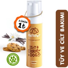 Metapet Vanilya Kokulu Köpek Kuru Köpük Şampuanı | Doğal ve Organik Formül, Yavru Köpeklere Uygun