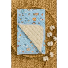 Özgürce Yumuşak ve Renkli Pamuklu Bebek Battaniyesi 90X90 cm