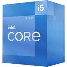 İsmiyle Al Intel Core I5 12400F 6 Core 2.50 Ghz 18MB 1700P 65W Box (Kutulu) (Fanlı) (12.nesil) (Novga)