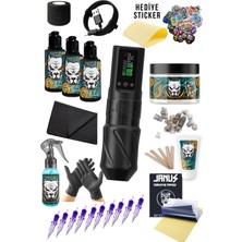 Valor Olympus Kablosuz OLED Ekran Dövme Makinesi Seti - Renkli Ekran Dövme Makinesi Seti