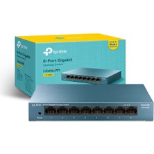 İsmiyle Al Tp-Lınk Litewave 8 Port LS108G 10/100/1000 Gigabit Çelik Kasa Switch