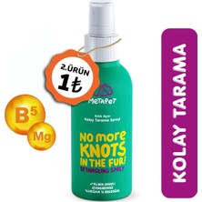 Metapet Kediler Için Kolay Tarama Spreyi, Kıtık Açıcı, Tüy Dökümü Dökülme Engelleyici Bakımı Sağlığı Spreyi