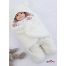 Özgürce Yumuşak ve Konforlu 0-12 Ay Peluş Bebek Battaniyesi ve Uyku Tulumu