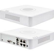 İsmiyle Al Hıkvısıon DS-7104NI-Q1/4P, 4kanal Poe, 4mpix, H265+, 1 Hdd, UHD 1520P Kayıt, 40-60MBPS Bant Genişl