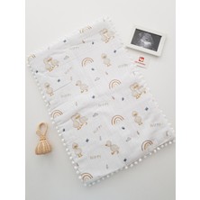 Özgürce Yumuşak Müslin Bebek Alt Açma ve Matı, Pamuk ve Antialerjik Beşik Minderi