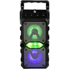 Derin Stok Taşınabilir Kablosuz Bluetooth Hoparlör Uzun Pil Ömrü LED Işıklı