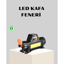 Derin Stok Kamp ve Doğa Için Şarjlı LED Baş Feneri – Mıknatıslı, Su Geçirmez