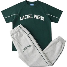 Laciel T-Shirt ve Alt Eşofman Takımı 7-14 Yaş %100 Pamuk