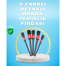 Derin Stok 5'li Araba Temizlik Fırçaları-Farklı Boyutlu Fırçalarla Derinlemesine Temizlik