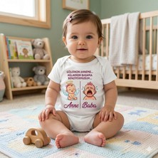 Novera Baby Organik %100 Pamuklu Bebek Zıbın Bebek Gülerken Anneme Yazılı Zıbın