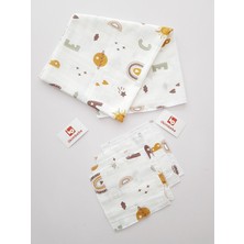 Özgürce Renkli ve Yumuşak Müslin Battaniye ve Mendil Seti, Çocuklar Için Hediye