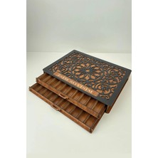 Oblivion Çekmeceli Tesbih Kutusu 2 Katlı Tespih Kutusu