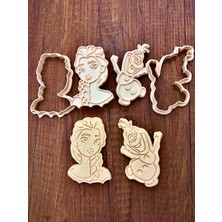 Günyan Store Elsa & Olaf Figürlü Kurabiye Kalıbı Seti