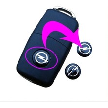 Stilix Garage Opel Anahtar Logo Amblemi Kumanda Logo Çap 1.4 cm 14 mm 2 Adet
