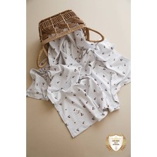 Özgürce Yumuşak ve Şık Desenli Modal Bebek Battaniyesi, Rahat ve Havalı Tasarım