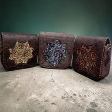 Öykücanbu Otantik Terme Süet Kumaşaskılı Yıldız Çanta