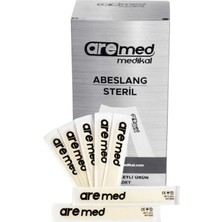 Aremed Steril Abeslang 100 Adet Tek Kullanımlık Dil Basacağı Hastane & Dövme Stüdyosu Için Hijyenik Ahşap Spatula