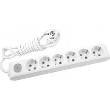 İsmiyle Al Viko Multilet 6 Lı  Anahtarlı 3 Metre Kablolu Grup Priz