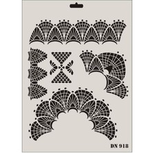 İsmiyle Al Rich Dantel Seri DN918 Stencil 35X25 cm