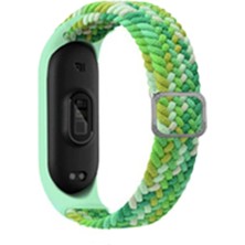 Mey İthalat Mey Ithalat®  Xiaomi Mi Band 6 Star Kordon - Turkuaz-Yeşil