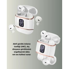 Derin Stok Dijital Göstergeli Bluetooth Kulakiçi Kulaklık – 4’lü Paket, Gürültü Engellemeli