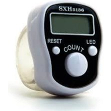 Mucit Home Beyaz Sesli Işıklı Zikirmatik Dijital Yüzük Tesbih Her 100 De Alarm