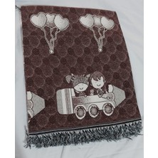 Aylis Home Kahverengi Kalemli Yemek ve Hobi  Örtüsü