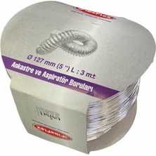 İsmiyle Al Aspilatör Borusu Telli 127 mm 3 Metre