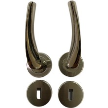 İsmiyle Al Sofuoğlu Rozet Lerzan Nikel Saten Oda Kapı Kolu