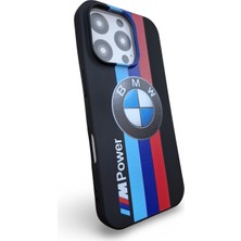 Epro iPhone 16 Pro Uyumlu Bmw M Power Baskılı Içi Kadife Yüksek Kalite Soft Silikon Kılıf