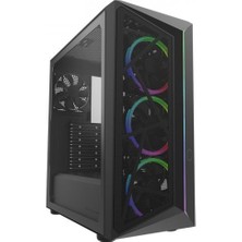 İsmiyle Al Cooler Master CMP510 Tg 650W 80+ Mesh Panel Siyah Argb 3X120MM Fanlı Mid-Tower Kasa