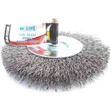 İsmiyle Al Hawk HA11135 Pimli Gri Tel Daire Fırça 100X10 mm