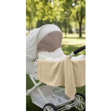 Özgürce Yenidoğan Bebek Müslin Battaniyesi 80X100, Oeko-Tex Belgeli, Çok Amaçlı