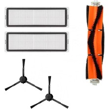 Leaf Shop Mi Vacuum Mop 1c 2 In 1-Vacuum Mop Pro 2+3d (Dikkat: Kameralı-Plus Global)-Vacuum Mop 2 Ultra-Vacuum Mop 2c Uyumlu Hepa Filtre,fırça Yedek Parça Seti-Siyah 5 Li