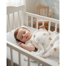 Özgürce Safari Temalı %100 Pamuk Müslin Bebek Battaniyesi ve Kundak Örtüsü
