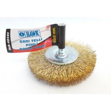 İsmiyle Al Hawk HA10131 Pimli Sarı Tel Daire Fırça 60X8 mm