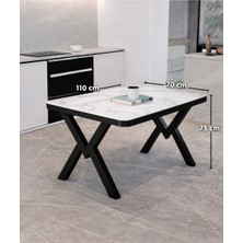 Avenza Living Modern 70X110 Yemek Masası | Minimal Tasarım Mutfak & Balkon Masası