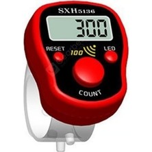 Mucit Home Kırmızı Sesli Işıklı Zikirmatik Dijital Yüzük Tesbih Her 100 De Alarm