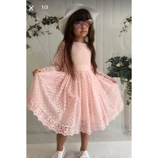 Diamondstar Kız Çocuk Parti Kıyafeti Dogum Günü ve Gösteri Kostümü Elbisesi 2/13 Yaş