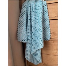 Özgürce El Örgüsü Bebek Battaniyesi, Yumuşak ve Renkli, Huzur Verici Tasarım