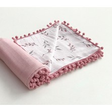 Özgürce Çift Katlı 100% Pamuk Çok Amaçlı Müslin Battaniye 80X100